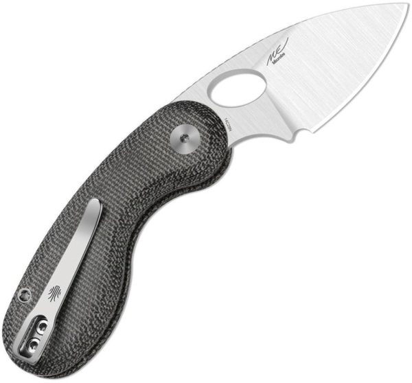 Kizer Cutlery KIV2742A2 Folding Knife with Satin Drop Point Blade