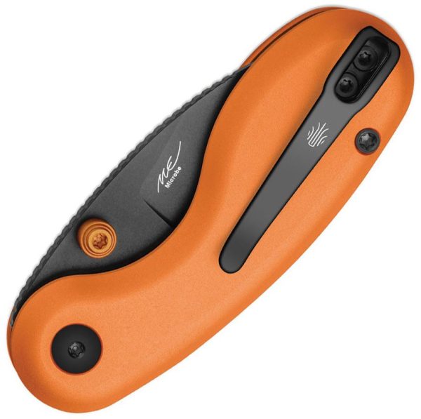 Kizer Microbe Button Linerlock - Orange Aluminum