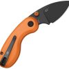 Kizer Microbe Button Linerlock - Orange Aluminum
