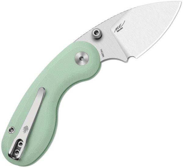 Kizer Microbe Button Linerlock - Green G10 Handle