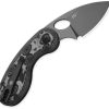 Kizer Microbe Button Linerlock - Black Micarta