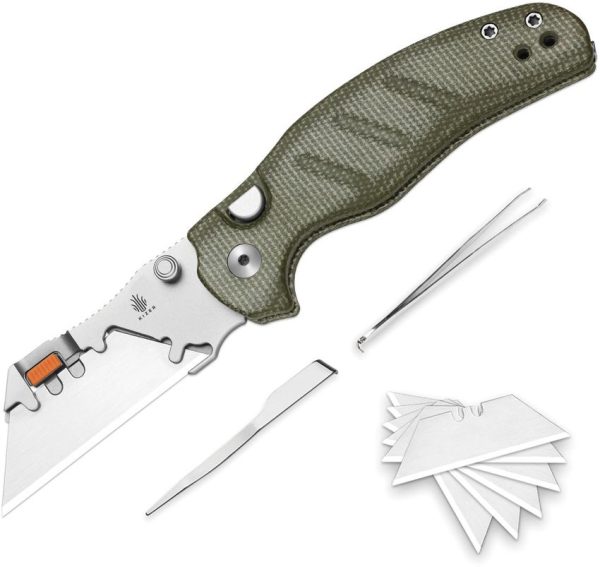 Kizer Cutlery C01C Utility Multi-Tool Green Micarta