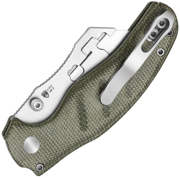 Kizer Cutlery C01C Utility Multi-Tool Green Micarta