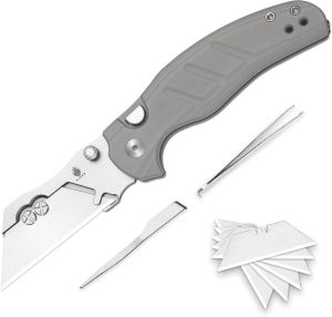 Kizer Cutlery C01C Uti 1 Button Lock Gray G10