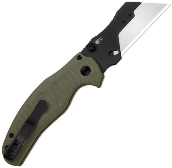 Kizer Cutlery C01C Uti 1 Button Lock Green G10