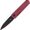 Kizer Feist Linerlock Red Micarta Folding Knife