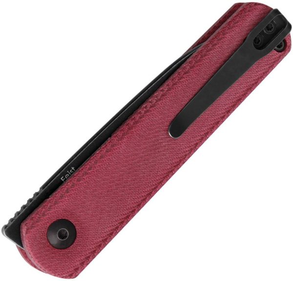Kizer Feist Linerlock Red Micarta Folding Knife