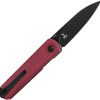 Kizer Feist Linerlock Red Micarta Folding Knife