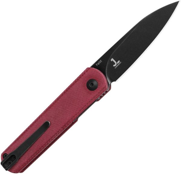 Kizer Feist Linerlock Red Micarta Folding Knife