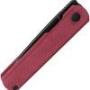 Kizer Feist Linerlock Red Micarta Folding Knife