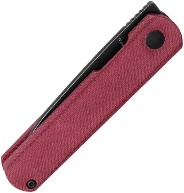 Kizer Feist Linerlock Red Micarta Folding Knife