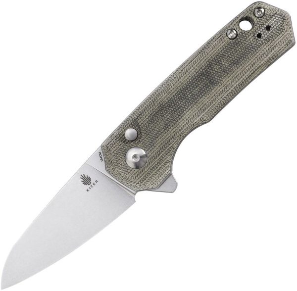 Kizer Lieb M Linerlock Green Micarta 154CM