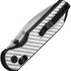 Kizer Assassin Clutch Lock Silver Carbon Fiber