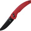 Kizer Cutlery Chili Pepper Button Lock Red G10