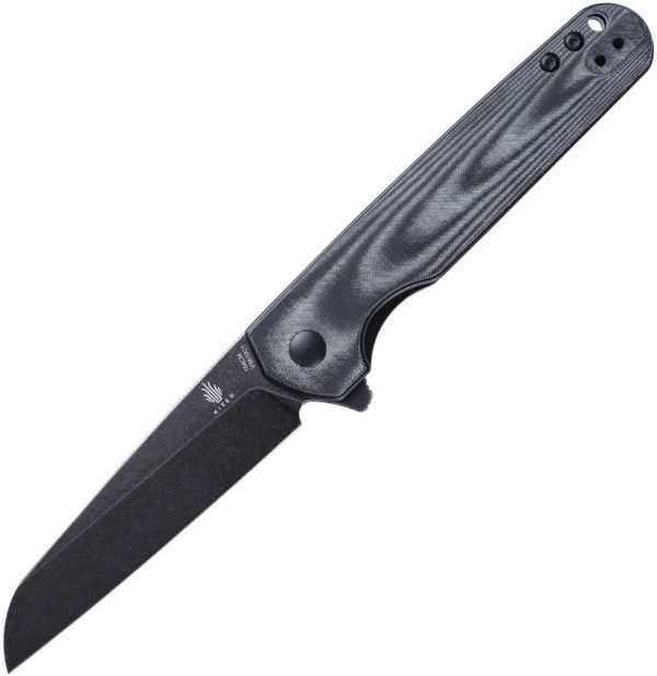 Kizer LP Linerlock Black Canvas Micarta 154CM