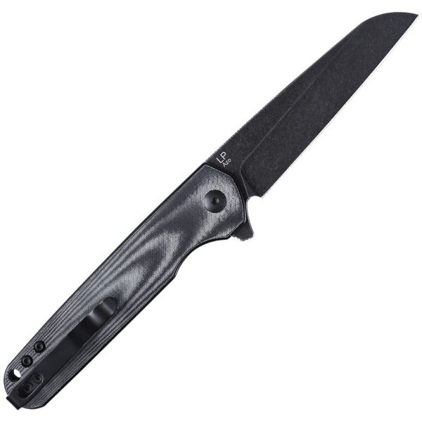 Kizer LP Linerlock Black Canvas Micarta 154CM