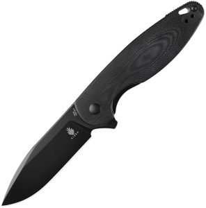 Kizer Cozy Linerlock Black Canvas Micarta