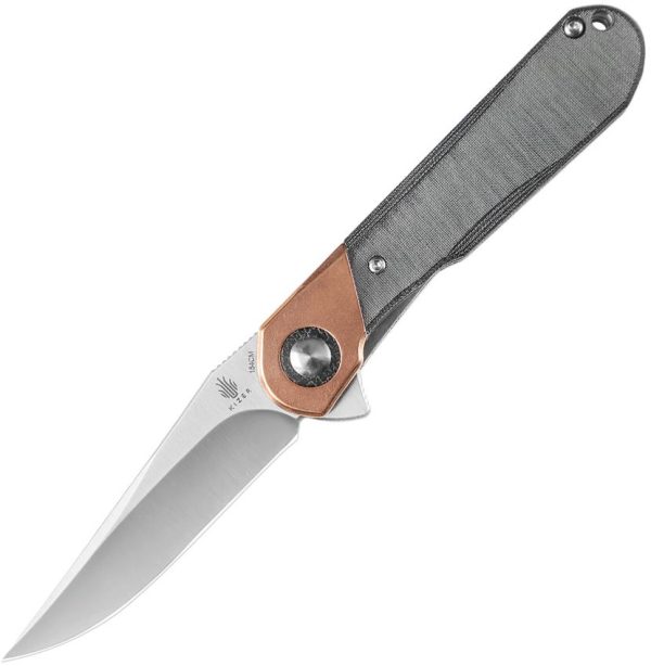 Kizer Comet Linerlock Black Linen Micarta 154CM