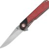 Kizer Comet Linerlock Red Denim Micarta 154CM