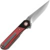 Kizer Comet Linerlock Red Denim Micarta 154CM