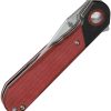 Kizer Comet Linerlock Red Denim Micarta 154CM