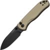 Kizer Drop Bear 2 Button Lock Tan Aluminum Nitro V