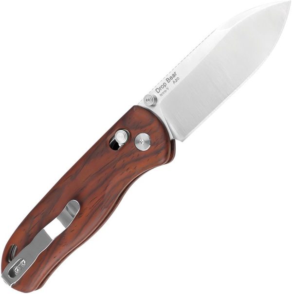 Kizer Drop Bear Clutch Lock - Rosewood Handle
