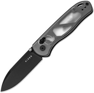 Kizer Drop Bear Clutch Lock - Clear Acrylic Drop Point