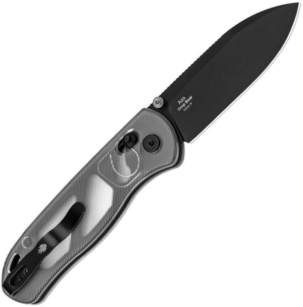 Kizer Drop Bear Clutch Lock - Clear Acrylic Drop Point
