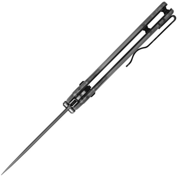 Kizer Drop Bear Clutch Lock - Clear Acrylic Drop Point