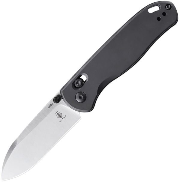 Kizer Drop Bear Axis Lock - Gray Aluminum