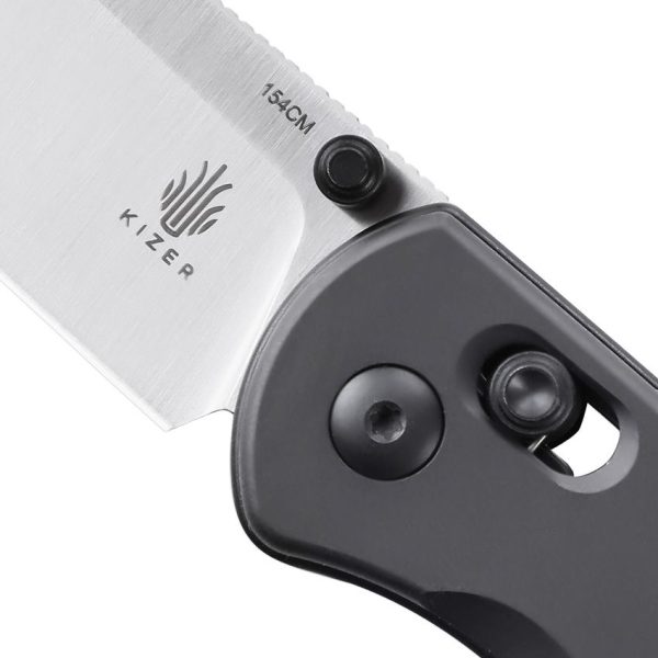 Kizer Drop Bear Axis Lock - Gray Aluminum