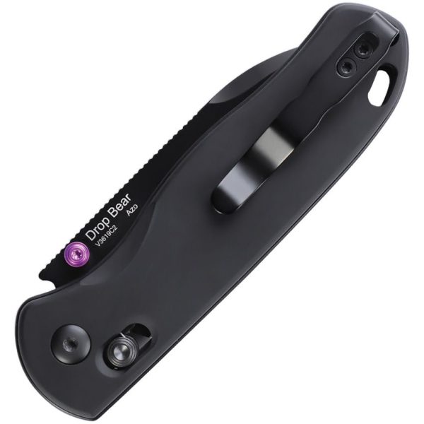 Kizer Drop Bear Axis Lock Black Aluminum 154CM