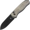 Kizer Drop Bear Axis Lock Gray Micarta 154CM