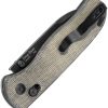 Kizer Drop Bear Axis Lock Gray Micarta 154CM
