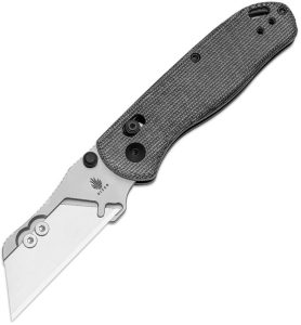 Kizer Drop Bear Utility Clutch Black Canvas Micarta