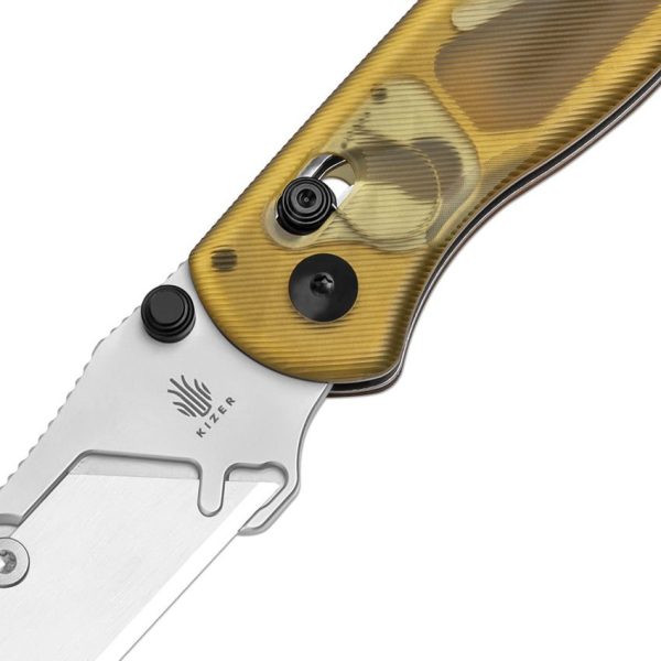 Kizer Drop Bear Utility Clutch Amber PEI Handle