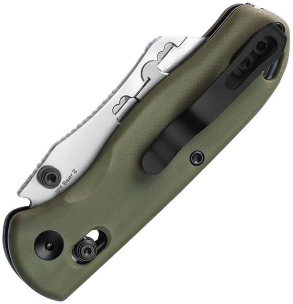 Kizer Drop Bear Utility Clutch OD Green G10 Handle