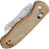 Kizer Drop Bear Utility Clutch Natural Micarta Handle