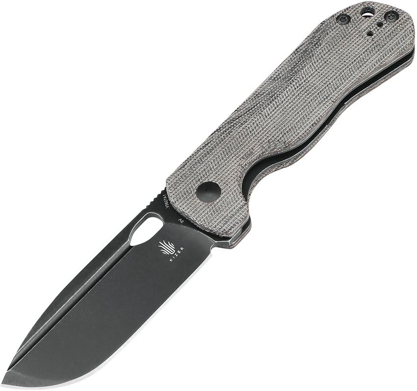 KIV3627A1.jpg Kizer Cutlery Bugai Folding Knife CPM-3V 3.13" Linerlock Black