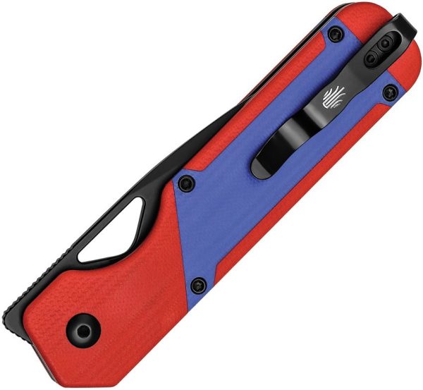 Kizer Cutlery Militaw Framelock Red Blue G10