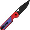 Kizer Cutlery Militaw Framelock Red Blue G10