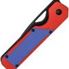 Kizer Cutlery Militaw Framelock Red Blue G10