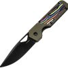Kizer Cutlery Mini Militaw Framelock Green G10