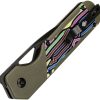 Kizer Cutlery Mini Militaw Framelock Green G10