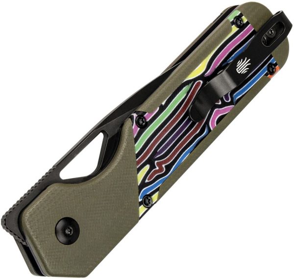 Kizer Cutlery Mini Militaw Framelock Green G10