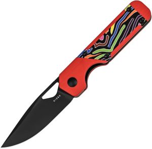 Kizer Cutlery Mini Militaw Framelock Red G10