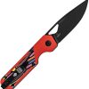 Kizer Cutlery Mini Militaw Framelock Red G10