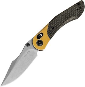 Kizer Mini Mystic Clutch Lock Micarta Stonewash