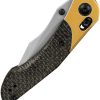 Kizer Mini Mystic Clutch Lock Micarta Stonewash